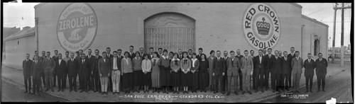 Group portrait of employees of Standard Oil Company