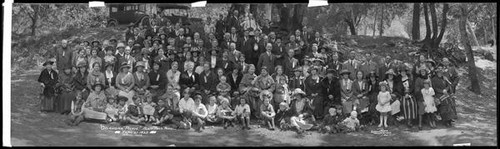 Portrait of Attendees at the “Oklahoma Picnic” in Alum Rock Park