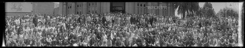 Group portrait of convention at the Rosicrucian Egyptian Museum