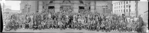 Group portrait of the attendees of the 1st United Methodists Youth Conference in Oakland, California