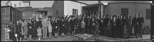 Group portrait of the attendees of a Lakeside Methodist Church meeting