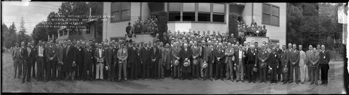 Group portrait of the attendees of the 6th Methodist's Layman’s Retreat in Mission Springs, California