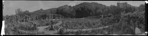 Mrs. Fremont’s pool and rose garden