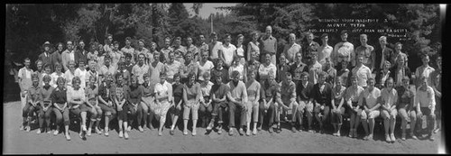 Group portrait of the attendees of the Methodist Youth Institute 2 meeting at Monte Toyon