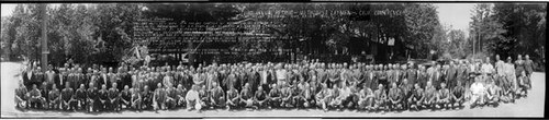 Group portrait of the attendees of the Third Annual Methodist Laymen California Conference