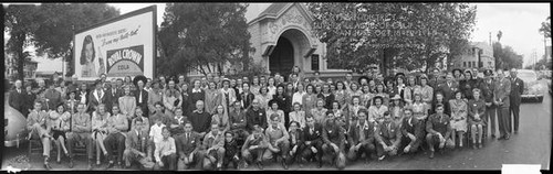 Group portrait of the attendees of the 1941 Northern District Luther League of California