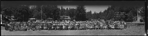 Group portrait of the attendees of the Mission Springs 21st Anniversary celebration