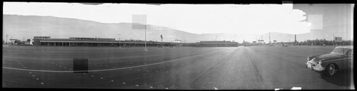 Panoramic image of the shopping center on Lawrence Road