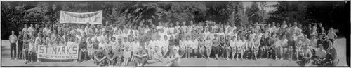 Group portrait of the attendees of the August 1960 Monte Toyon 2 meeting