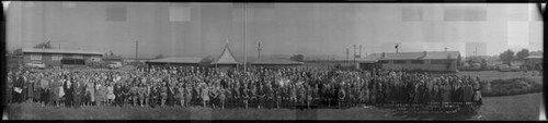 Group portrait of the attendees of the 88th session of the California State Grange in Ukiah, California