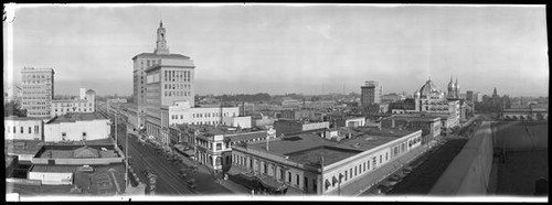 Rooftop view of downtown San Jose from East to South east