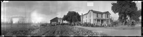 Group portrait of employees and family of Araki Ranch