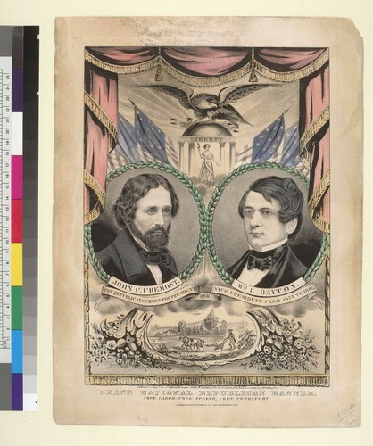 Grand National Republican Banner [for President and Vice President with John C. Fremont and William L. Dayton]