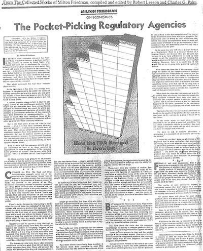 The Pocket-Picking Regulatory Agencies