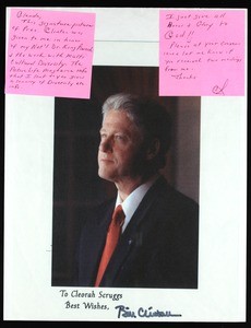President Bill Clinton, signed