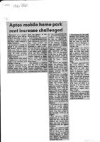 Aptos mobile home park rent increase challenged