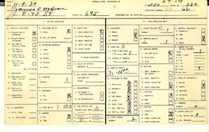 WPA household census for 695 E 43RD, Los Angeles