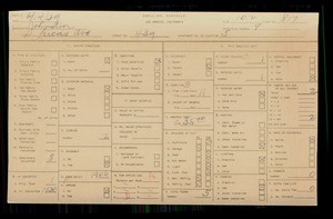 WPA household census for 439 LUCAS AVE, Los Angeles