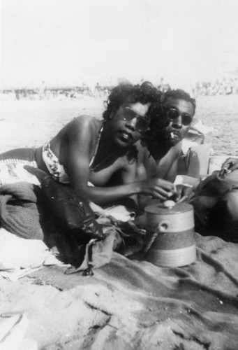 Mr. and Mrs. Williams at the beach