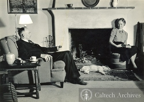 Richard and Ruth Tolman relaxing at home