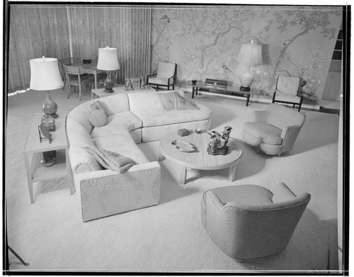 Hough, George, residence. Living room