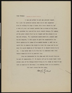 Hamlin Garland, letter, to George W. Dudley