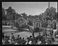 Portland Rose Festival float at the Tournament of Roses Parade, Pasadena, 1936