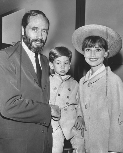Audrey Hepburn, Mel Ferrer and son Sean