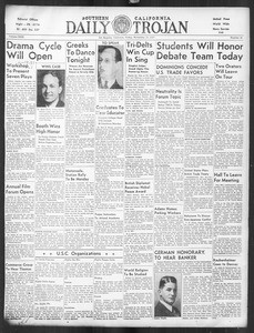 Daily Trojan, Vol. 29, No. 44, November 19, 1937