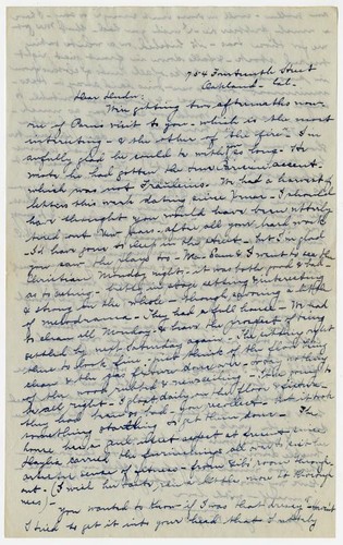 Letter from Emma Morgan to Julia Morgan, January 21, 1900