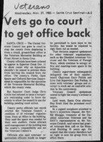 Vets go to court to get office back
