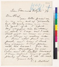 Letter from Carleton Watkins to George Davidson