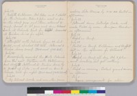 Journal entries from Joseph Nisbet LeConte's record of Sierra trips (two page spread)