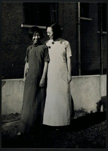 Eileen Chang with her aunt