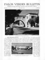 Palos Verdes Bulletin, December 1929. Volume 5. Number 12