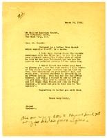 Letter from Julia Morgan to William Randolph Hearst, March 18, 1922