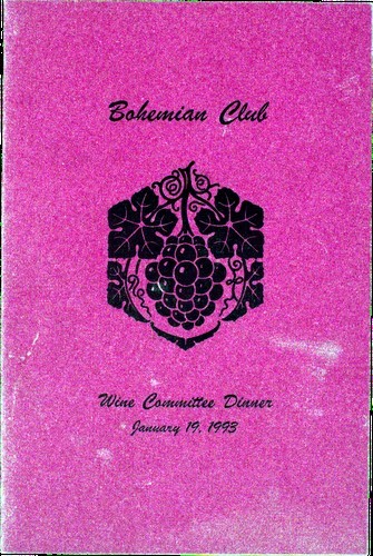 Bohemian Club Wine Committee Dinner