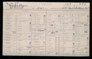 WPA household census for 321 S OLIVE, Los Angeles