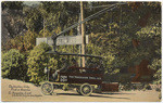 The Trackless Trolley, first in America, to Bungalow Land in Laurel Canyon, Los Angeles