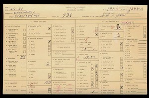 WPA household census for 736 STANFORD, Los Angeles