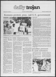 Daily Trojan, Vol. 94, No. 3, September 08, 1983