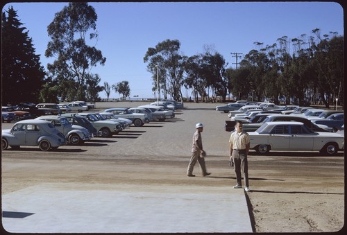 Urey Hall parking lot, facing west