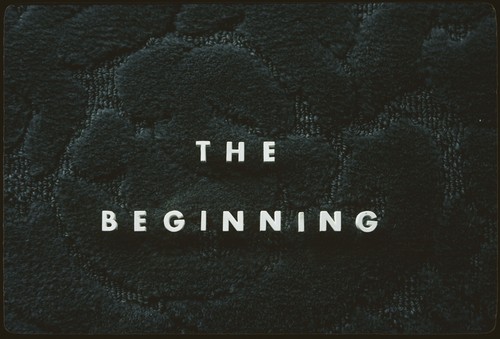 "The Beginning" [title slide]