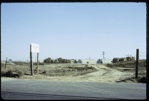 Quonset huts at Camp Matthews