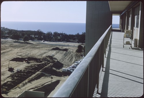 Blake Hall site from Urey Hall, facing west