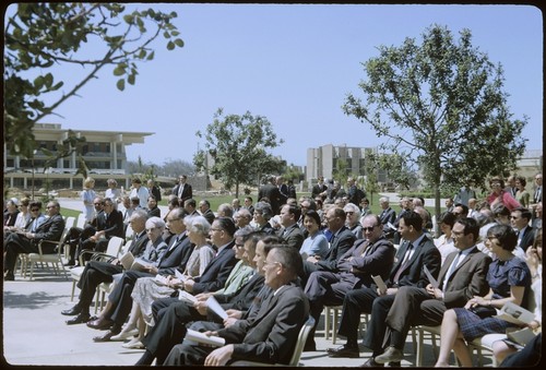 Bonner Hall building dedication ceremony audience