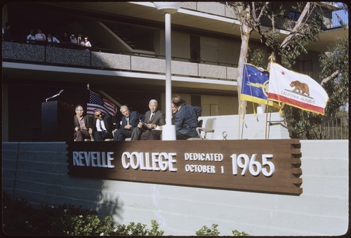 Revelle College dedication ceremony speakers