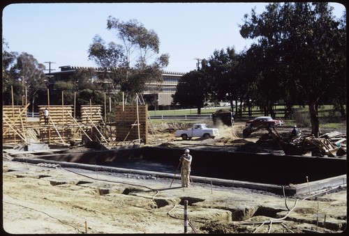 Natatorium under construction