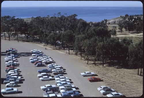 Urey Hall parking lot and Miramar Road