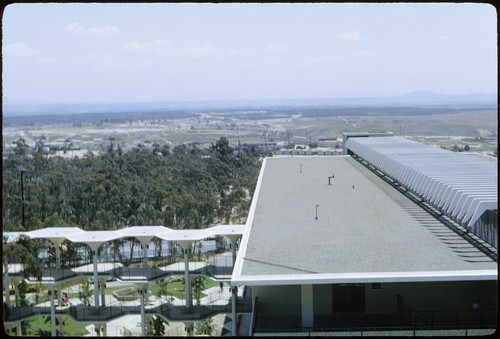 Mayer Hall with Camp Matthews in background